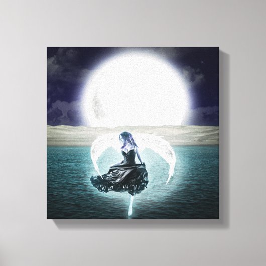 goth lune ange toile art (Recto)