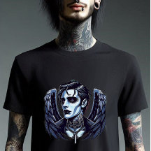 Goth Man Engel Donkere Fantasy kunst