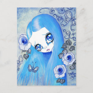 Goth-meisje: "Christine" Briefkaart