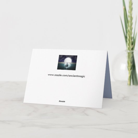 goth moon angel carte de voeux (Dos)