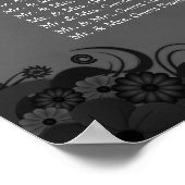 Goth noir et gris Mariage 8 tables Tableau de sièg (Coin)