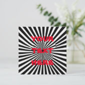 Goth Optical Illusion personnalisée Bande carte d' (Debout devant)