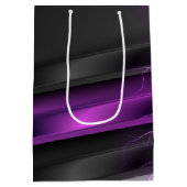 Goth Paars Zwart Halloween Feest Baby Shower Medium Cadeauzakje (Achterkant)