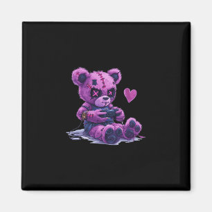 Goth Pastel Schattig Griezelen Kawaii Gamer Beer G Magneet