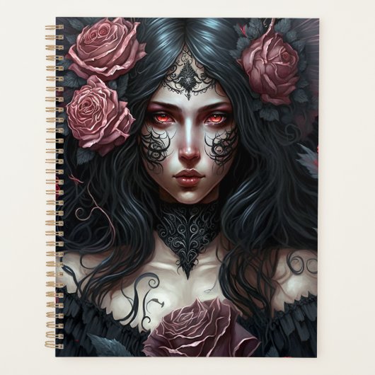 Goth Princesse Gothique Imaginaire Art Planner (Devant)