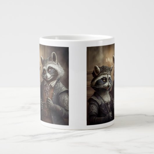 Goth Raccoons Jumbo Mug (Devant)