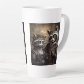 Goth Raccoons Latte Mug (Angle droit)