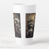 Goth Raccoons Latte Mug (Devant)