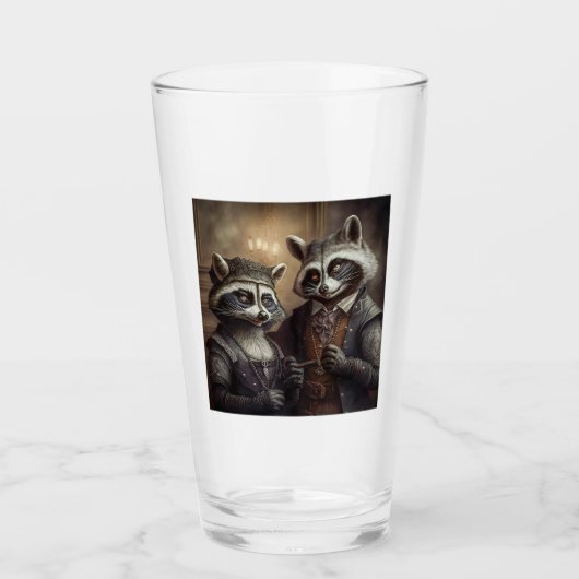 Goth Raccoons Tumbler en verre (Devant)