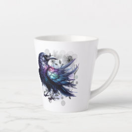 Goth Raven Coffee Mug Dark Aesthetic  Latte Mok