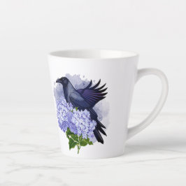 Goth Raven Coffee Mug Dark Aesthetic  Latte Mok