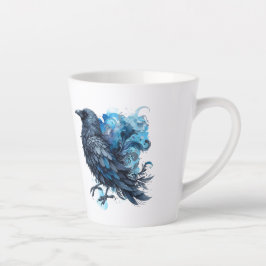 Goth Raven Coffee Mug Dark Aesthetic  Latte Mok