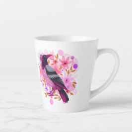 Goth Raven Coffee Mug Dark Aesthetic Latte Mok