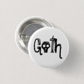 Goth Ronde Button 3,2 Cm (Voorkant /achterkant)