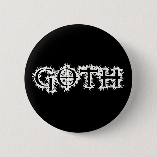 Goth Ronde Button 5,7 Cm (Voorkant)