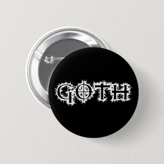 Goth Ronde Button 5,7 Cm (Voorkant /achterkant)