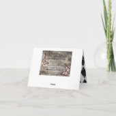 Goth Rose Grunge Diamond Imprimer Merci (Dos)