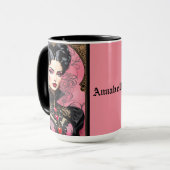 Goth Rose Lady Coffee Mug (Devant gauche)
