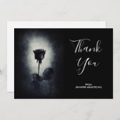 Goth Rose noir goutte de sang Macabre Merci (Devant / Derrière)