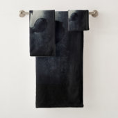 Goth Rose noir goutte de sang sur le Grunge noir (En situation)