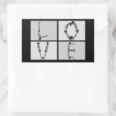 Goth Skeleton Love Sticker (Sac)