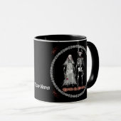 Goth Skeleton Mariage mug (Devant droit)