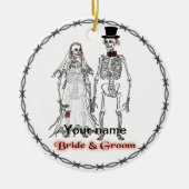 Goth Skeleton ornements Mariages (Devant)