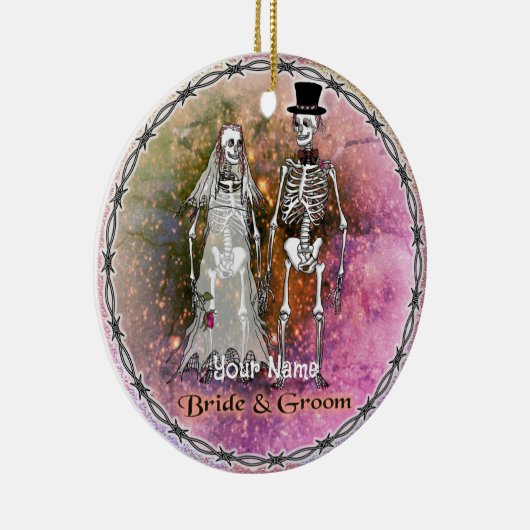 Goth Skeleton ornements Mariages (Droite)