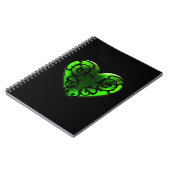 Goth St. Patrick's Day Green Heart Carnet (Côté gauche)