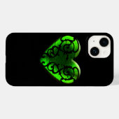 Goth St. Patrick's Day Green Heart iPhone 6 Coque (Verso (horizontal))