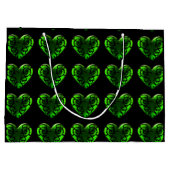 Goth St. Patrick's Day Sac Coeur Vert (Dos)