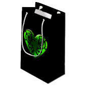 Goth St. Patrick's Day Sac Coeur Vert (Dos Angle)