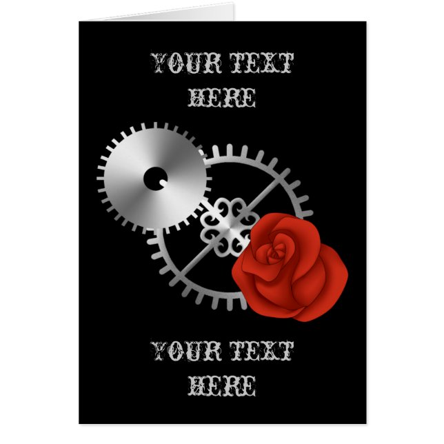 Goth steampunk victorien roses et engrenages roman (Devant)