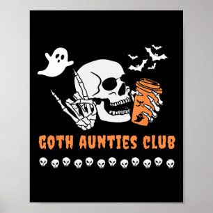 Goth Tantes Club Tante Halloween Griezelig Gotisch Poster