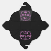 Goth Valentine Key To My Heart Pink Bedankdoosjes (Ongevouwen)