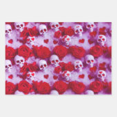 Goth Valentine's Day Envelopper le papier avec des (Devant 3)