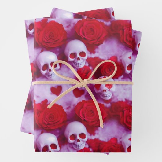 Goth Valentine's Day Envelopper le papier avec des (En situation)