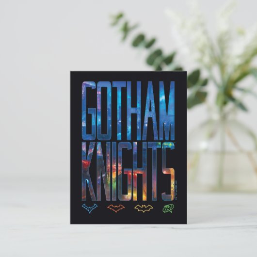 Gotham Knights City Lettering Briefkaart (Staand voorkant)