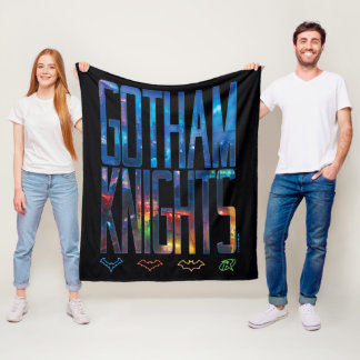 Gotham Knights City Lettering Fleece Deken