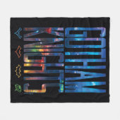 Gotham Knights City Lettering Fleece Deken (Voorkant (Horizontaal))