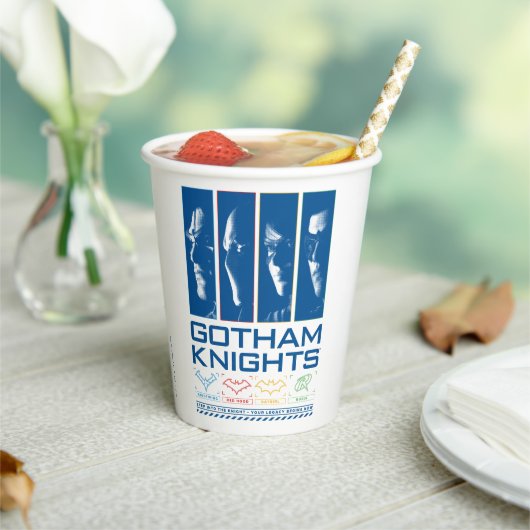 Gotham Knights Gezichtspanelen Papieren Bekers (Insitu)