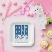 Gotham Knights Gezichtspanelen Papieren Bordje (Feest)