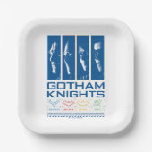 Gotham Knights Gezichtspanelen Papieren Bordje (Voorkant)