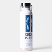 Gotham Knights Gezichtspanelen Waterfles (Voorkant)