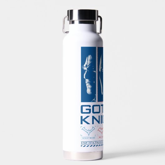 Gotham Knights Gezichtspanelen Waterfles (Voorkant)