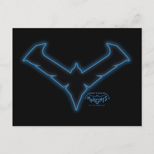 Gotham Knights Nachtelijke Logo Briefkaart (Voorkant)