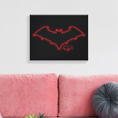 Gotham Knights Red Hood Logo Canvas Afdruk (Insitu (Woonkamer))