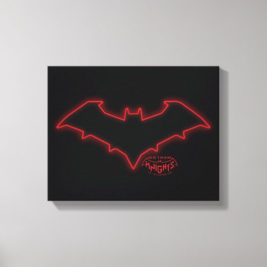 Gotham Knights Red Hood Logo Canvas Afdruk (Voorkant)