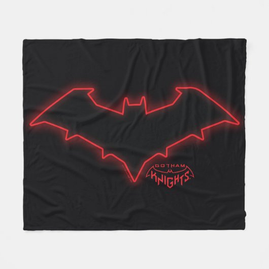 Gotham Knights Red Hood Logo Fleece Deken (Voorkant (Horizontaal))