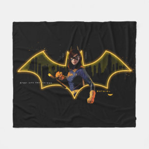 Gotham Ridders Batgirl in Logo Fleece Deken
